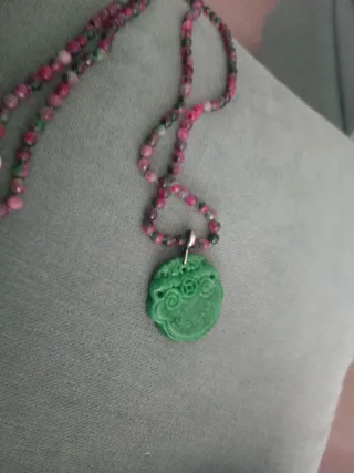 Collar perlas semipreciosas con colgante