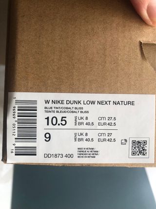 Nike Dunk Next Nature Talla 42.5