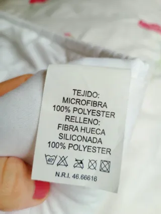 Dos sacos nórdicos con relleno