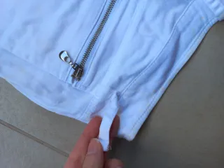 Bermuda Bianchi Donna Dettagli Zip Taglia S Akè