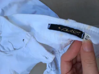 Bermuda Bianchi Donna Dettagli Zip Taglia S Akè