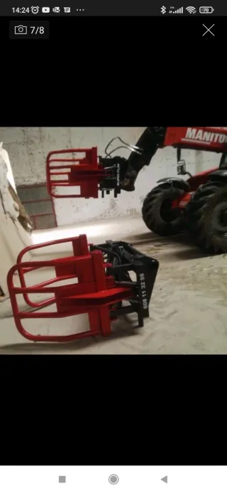 Pinza para empacadora de silo