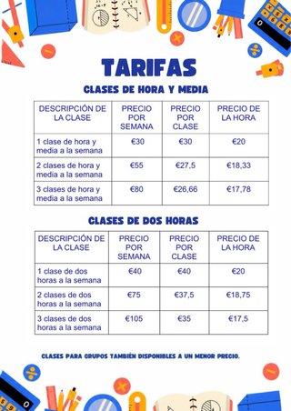 Clases Particulares Mates, física y química.