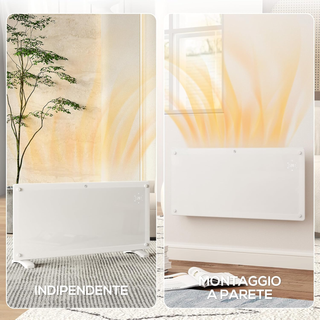 Stufa Elettrica Basso Consumo 2000W Silenziosa, Te