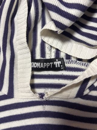 Felpa con cappuccio a righe donna