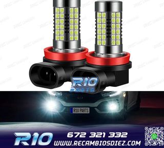 KIT BOMBILLAS LED ANTINIEBLAS HB4 O 9006 60W 54SMD CANBUS