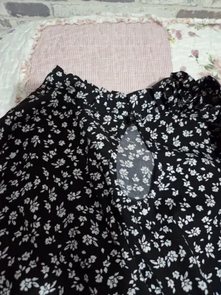 Vestido corto estampado floral