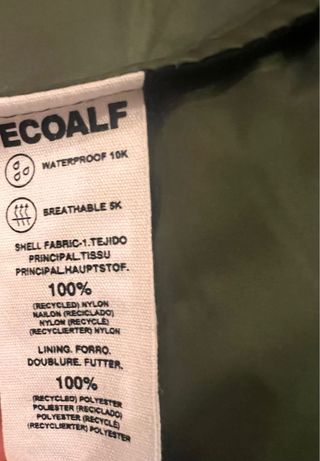 Plumífero Ecoalf Ripstop Hombre Verde Oliva