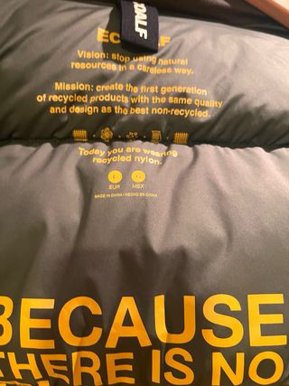 Plumífero Ecoalf Ripstop Hombre Verde Oliva