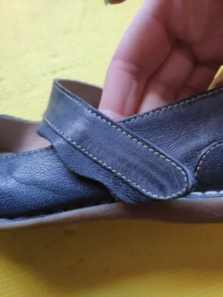 Zapatos gris talla 38, piel