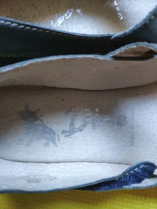 Zapatos gris talla 38, piel