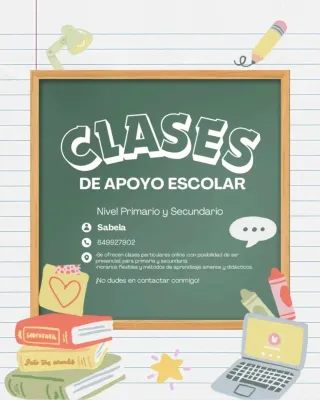 Clases particulares/apoyo escolar