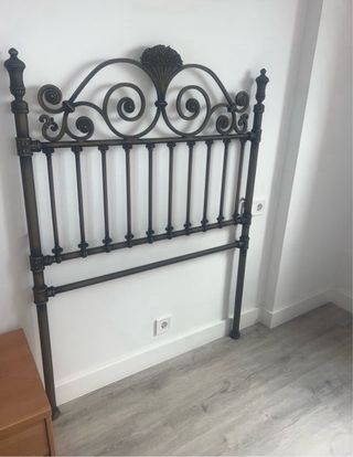 Cabecero de forja negro