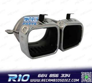 COLAS DE ESCAPE MERCEDES GLE W167 19- LOOK AMG GLE63 CROMO