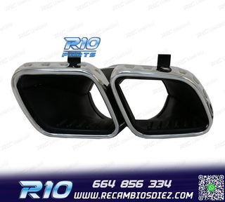 COLAS DE ESCAPE MERCEDES GLE W167 19- LOOK AMG GLE63 CROMO