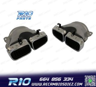 COLAS DE ESCAPE MERCEDES GLE W167 19- LOOK AMG GLE63 CROMO