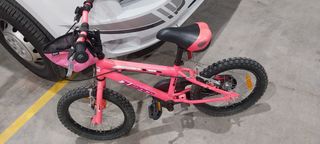 Bicicleta infantil rosa 18 pulgadas