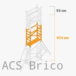 Andamio Modular Aluminio - 6,13 Metros - Pack A+B+C