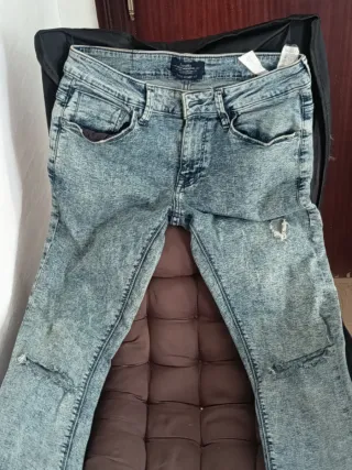 Pantalones Bershka Beige Talla XS/34