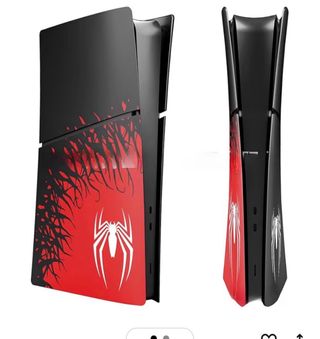 Carcasa PS5 Slim Spider-Man Negra y Roja