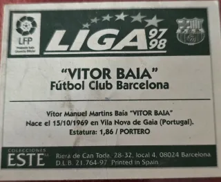 Cromo FC Barcelona Vitor Baia Antigua