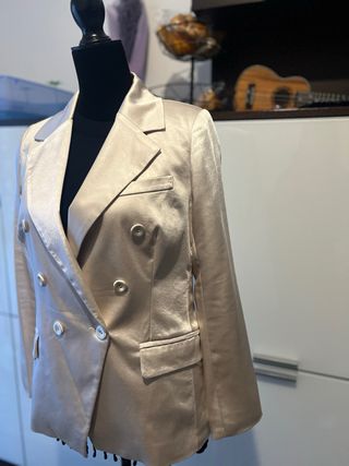 Blazer Lumina satinato beige