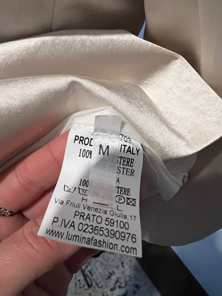 Blazer Lumina satinato beige