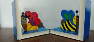 2 Soportes Libro Madera Nuevos