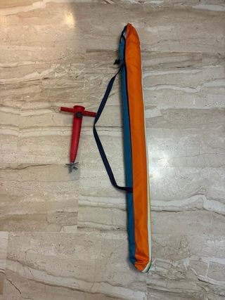 Parasol de playa grande multicolor