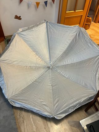 Parasol de playa grande multicolor