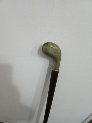Raro Bastone Vintage Manico Testa Mazza