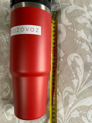 Bicchiere termico VOZOVOZ rosso borraccia sport