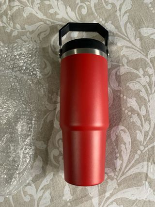 Bicchiere termico VOZOVOZ rosso borraccia sport