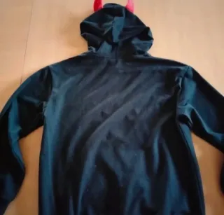 Felpa bambina con cappuccio e corna