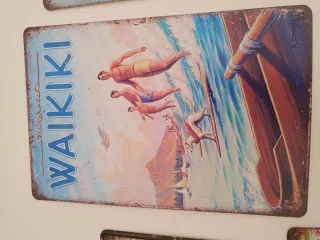 Carteles Hojalata Tiki Bar Aloha Hawaii