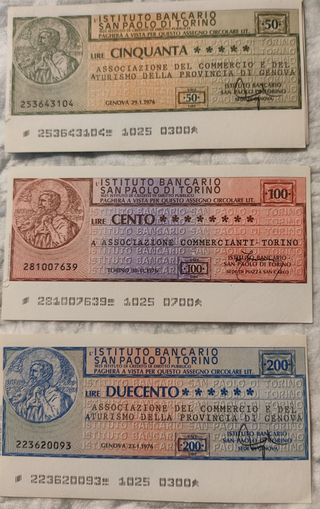 Miniassegni Bancari Italiani - Lotto 28 pezzi