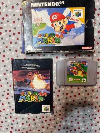 Super Mario 64 Nintendo 64 Caja y Manual