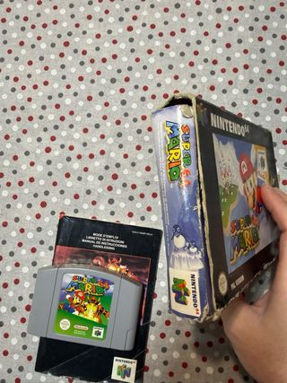 Super Mario 64 Nintendo 64 Caja y Manual