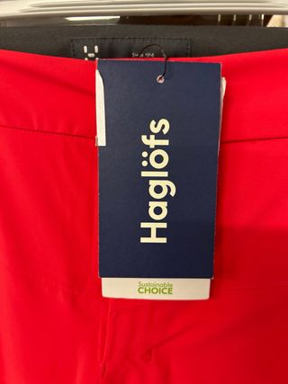 Pantaloni Haglofs Rossi Taglia M