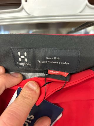 Pantaloni Haglofs Rossi Taglia M