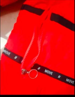 Chaqueta acolchada roja talla S