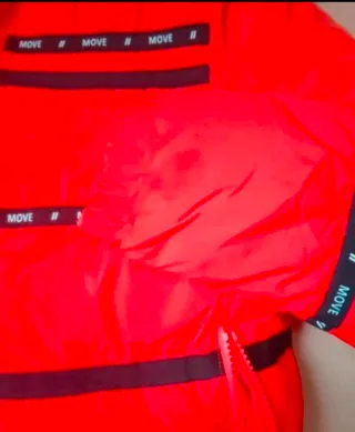 Chaqueta acolchada roja talla S