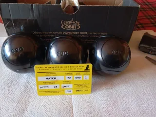 Bolas Petanca Obut Match 72/690 nuevas sin usar