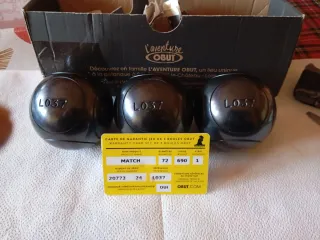 Bolas Petanca Obut Match 72/690 nuevas sin usar