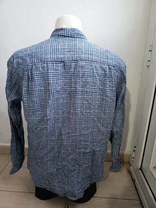 Camisa Springfield Cuadros Azul y Blanco