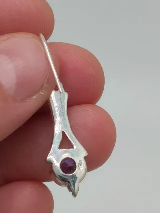 Pendientes Plata 925 y Amatista