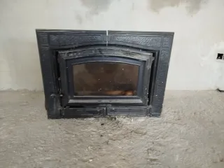 Chimenea Hierro Fundido Negra