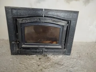 Chimenea Hierro Fundido Negra