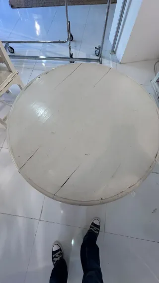 Set de muebles de madera blanca estilo vintage