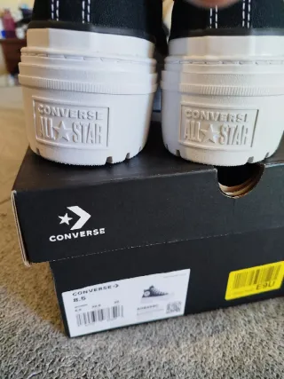 Converse mujer talla 39.5 negras